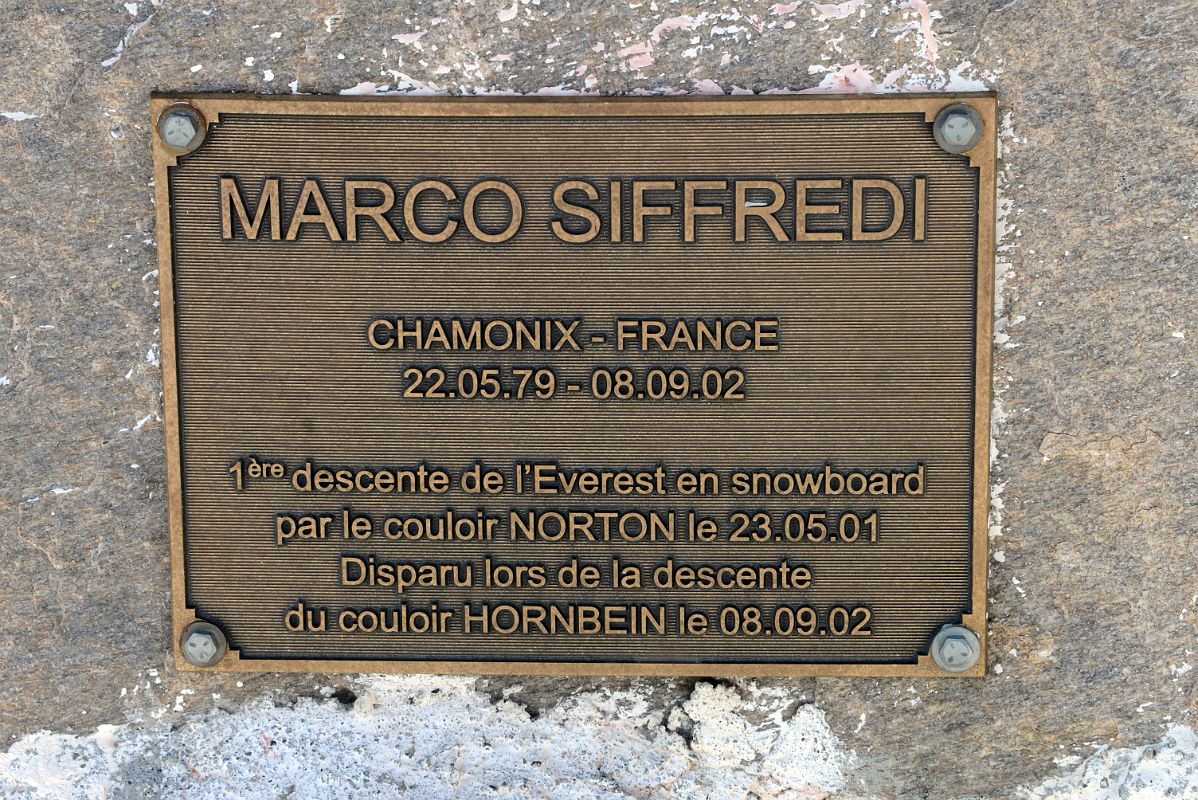 51 Frenchman Marco Siffredi Who Had Snowboarded Down The Norton Couloir On May 23, 2001 Died Trying To Snowboard The Hornbein Couloir On Sept 8, 2002 Memorial